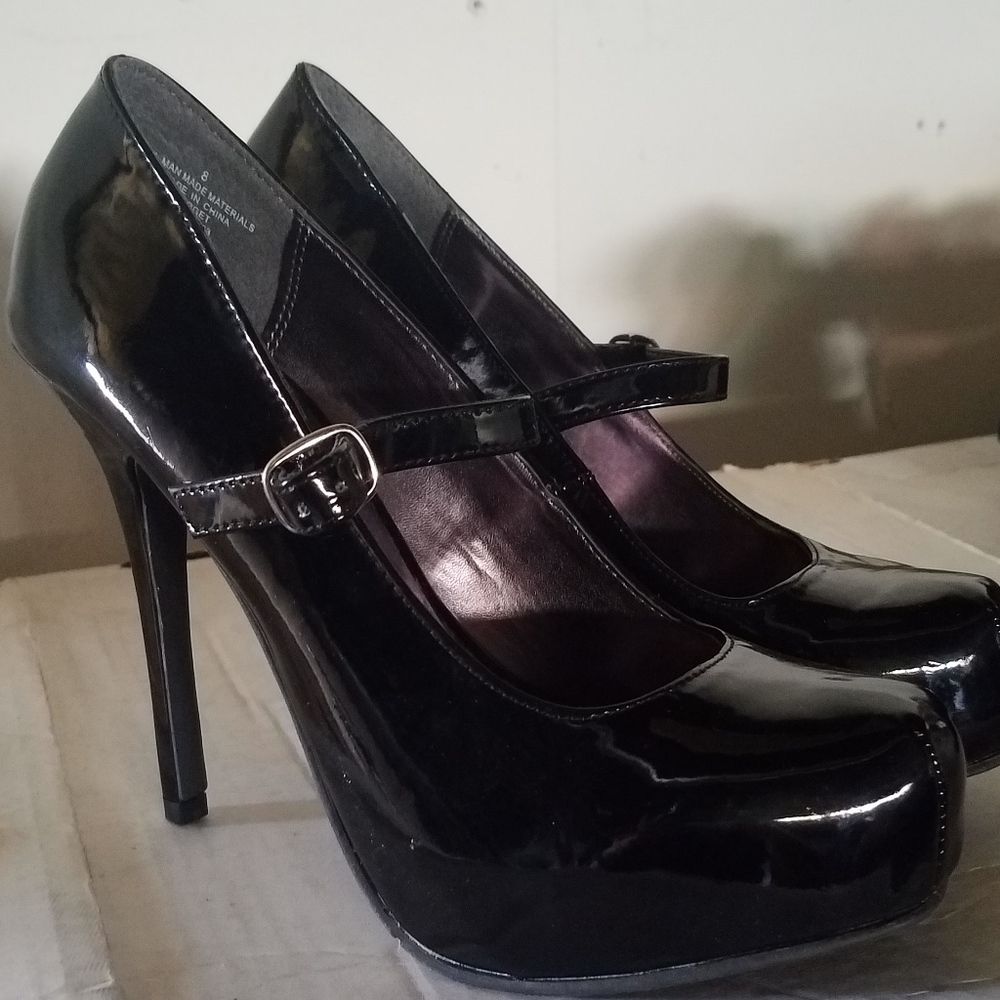 Black Patent High Heels